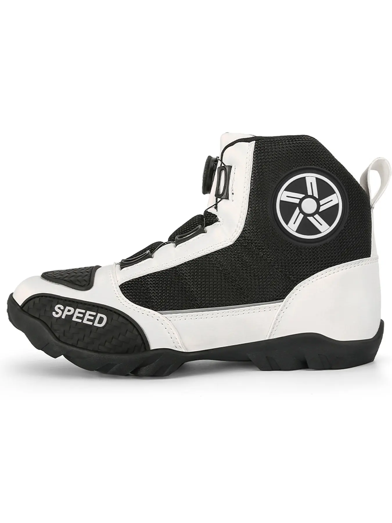 Professional Men's Motorcycle Boots, Urban Racing, Off-Road Gear, Street Motorcycle Shoes, Footwear, Durable and Stylish Design, Breathable Mesh, Wear-Resistant Rubber Sole, Anti Slip Boots
