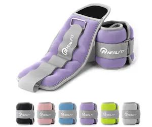 NEALFIT Ankle Weights for Men Women Kids, Leg Arm Wrist Weights with Adjustable Strap for Running, Gymnastics, Aerobics,Gym, Fitness
