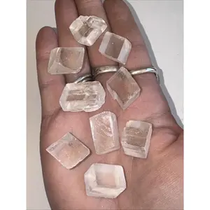 40g lot Natural Clear Rhombohedral Calcite Crustal Mineral Speciemn