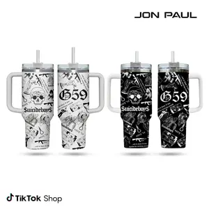 $uicideboy$ Music Band Custom Cup, Personalized 40oz Fans Tumbler with Handle Gifts, Gift for fansTravel Mug fans Cup