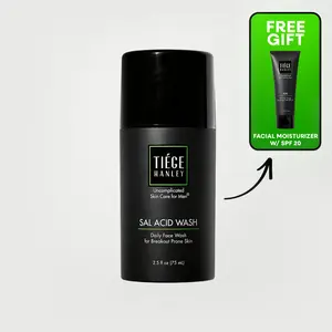 TiegeClear Salicylic Acid Face Wash - Acne Cleanser w/ Panthenol (B5) + Allantoin - Oil Control + Redness
