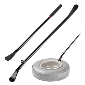 fathersdaygift VEVOR Tire Bars, 2 PCS, 38.2 Inch Tire Mount and Demount Iron 30 Inch Mt and Demount Spoon Bar, Heavy Duty Alloy Steel Changing Tools for Truck, Semi Truck, Off-Road Vehicle, Bus, Tractor, Black