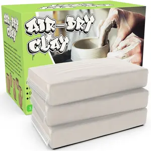 Air Dry Clay for  -  Modeling Pottery Clay for Wheel, 3.3lbs  Arts & Crafts Supplies for School Classrooms, Easter Gifts  for , White