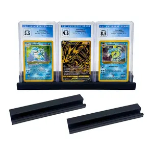 3 PC TCG Graded Card Slab Wall Mount Display, Trading Card Holder - Card Stand - CGC, PSA, Sports Card Display