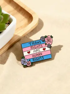 Trans Rights Are Human Rights Enamel Pin | LGBTQ+ Pride Brooch | Inclusive Lapel Pin Gift for Advocates Durable Metal Pins
