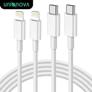 UNIQNOVA USBC to Lightning Cable 3.3/4.9FT 2Pack [MFi Certified] Power Delivery Data Sync Cord Fast Charging for iPhone 14 13 12 11 X XS XR 8 7 6 Series