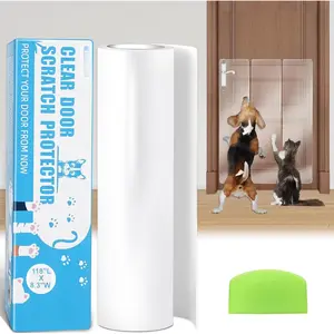 Door Protector from  , Clear Heavy Duty Flexible Door Claw Shield, Anti-Scratch Guard for Furniture, Window, Wall -  Scratch Furniture Protector - (118in X 8.3in)