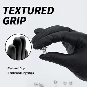 durable disposable gloves, 5 mil, powder free and latex-free, elastic, wear resistant, clean and waterproof thick cleaning gloves