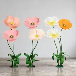 7-Headed Giant Artificial Floral Arrangement, Home Decor for Hotel Banquets, Photo Studio Ambiance Styling