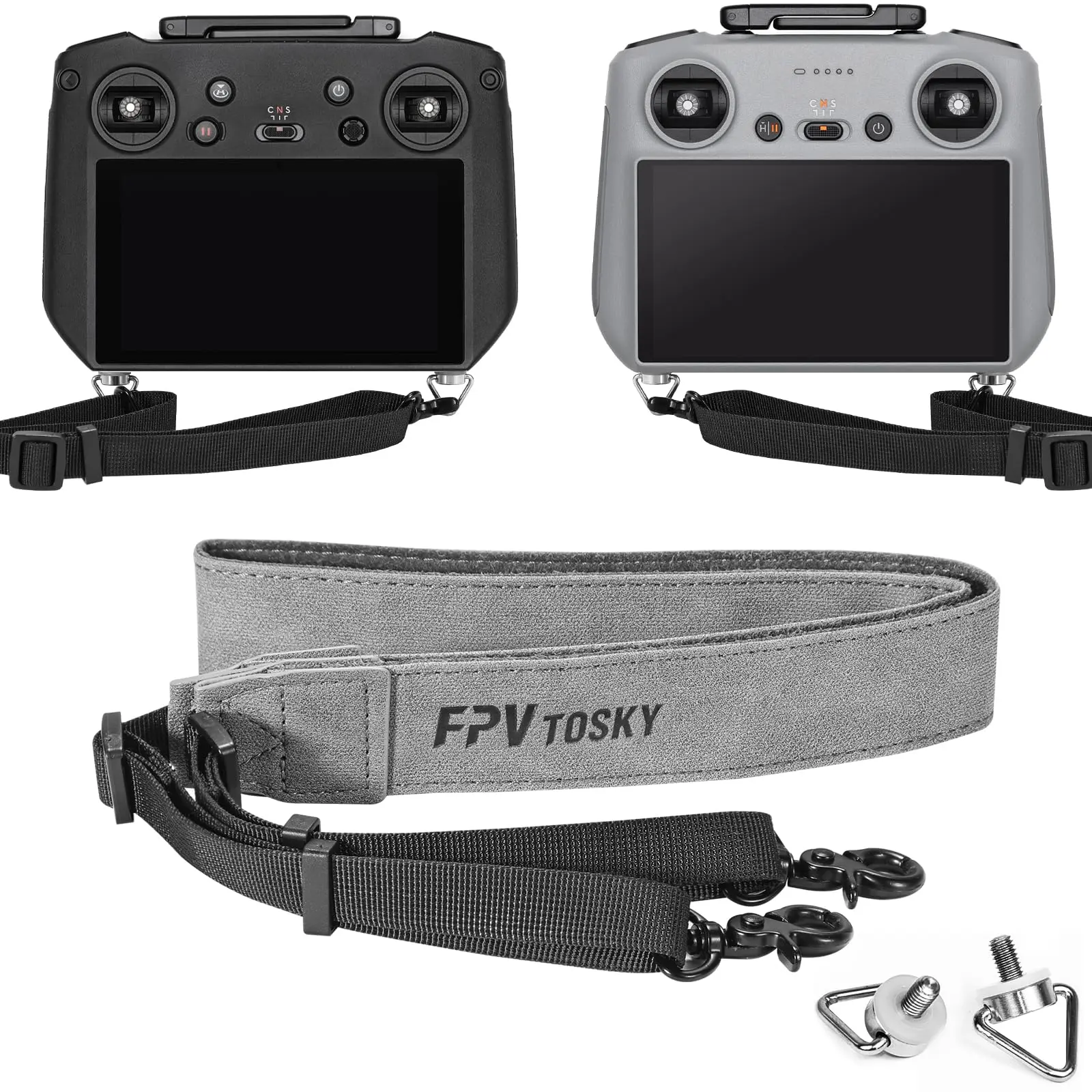 FPVtosky Lanyard for DJI RC 2 & RC & RC Pro 2, RC Neck Strap, Soft Leather Compatible with DJI Remote Controller Accessories