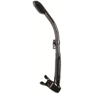 Cressi Supernova Dry Snorkel Black with Adjustable Length and Handlebar