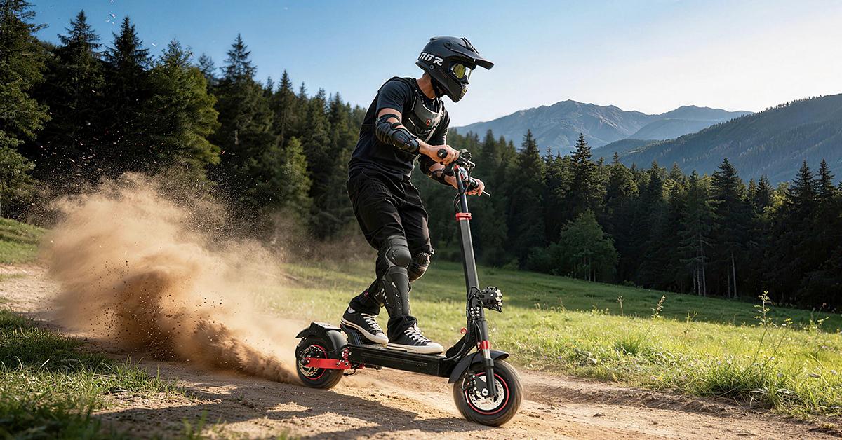Electric Scooter 2000W/1000W Motor, 38/28 MPH Max Speed, 10"/11" Off-Road Tires, Foldable Scooter for Adults with Cruise Control & Dual Suspensions, All-Terrain Commuter Escooter