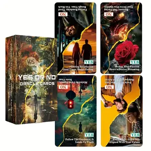 Yes or No Oracle Cards 56 Oracle Card Deck with Keywords Divination Tool for Oracle Reading Psychic Reading Fortune Spiritual Tarot Card Deck