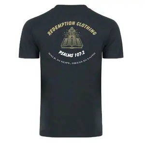 Redemption Clothing Unshaken & Redeemed Unisex Tee - Faith-Focused Apparel with Psalms 107.2 Design men gifts