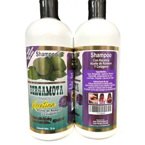 Shampoo Bergamota Reforzada con Keratina 32oz, 1 unidad, Cleanser Haircare Aloe Vera Cleansing Comfort