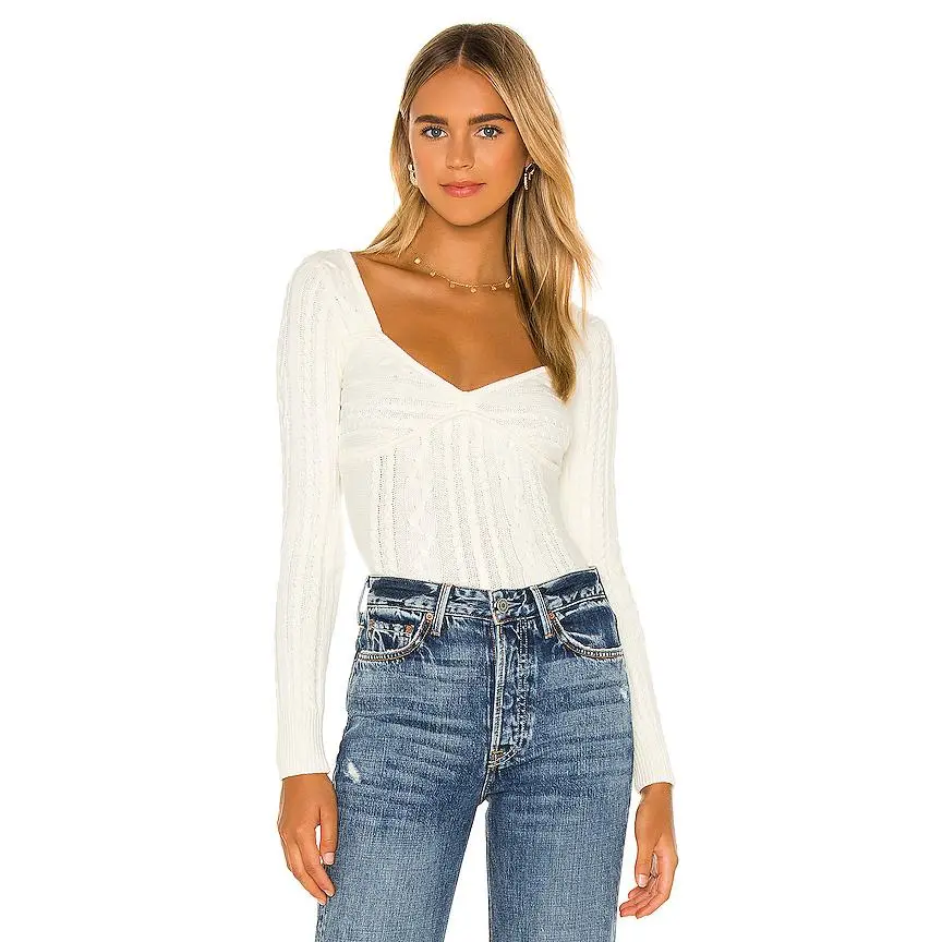 MAJORELLE Fallone Sweater in Cream