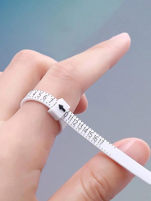 1pc Ring Sizer Tool - Soft  Tape Measure Adjustable Jewelry Measuring Tape For Accurate Ring Size Measurement At Home (Perfect For Engagement Rings & Wedding Bands),Valentine's Day,Travel,Travel Essential,Room Decor,Valentine's Gift