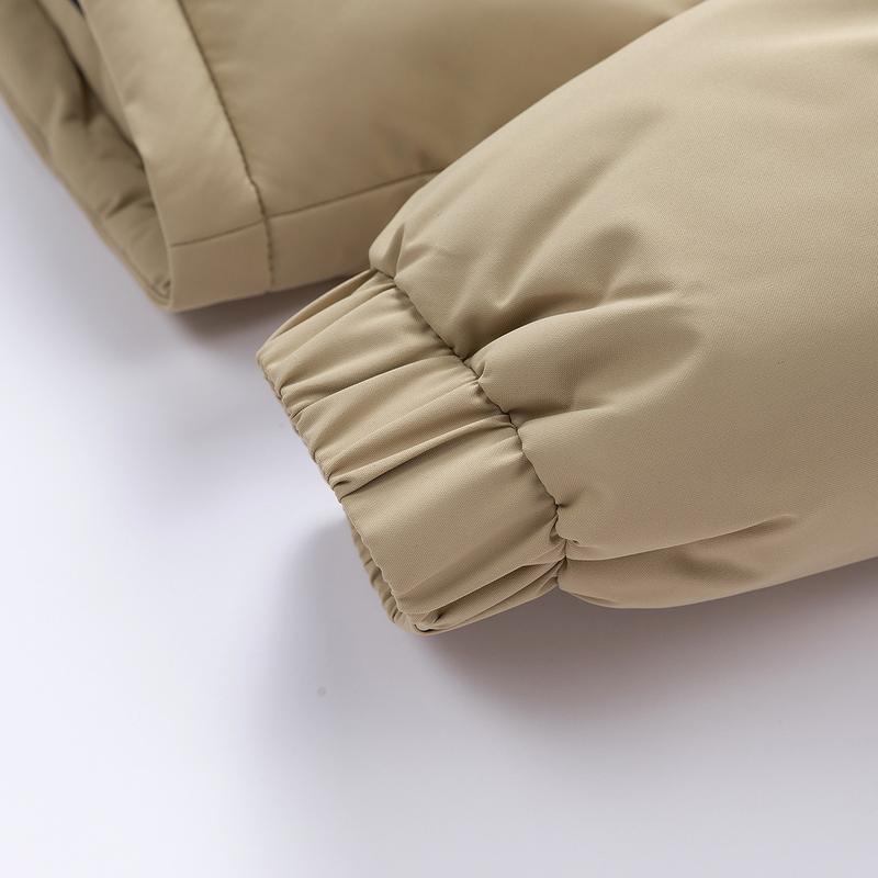 Modern Men's Cotton-Padded Coat: Mixed-Material Cut with Milano Italy Typography Graphic Print – A Sleek Warm Piece Merging Functional Design With Contemporary European Aesthetic Perfect for Daily Commutes Leisure Days or Cold-Weather Adventures