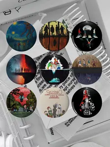 Stranger Things Brooch Set, Perfect for Bag and Clothing Accessories to Elevate Daily Wear's Aesthetic, Ideal Creative Gifts. Suitable as Birthday Presents or Holiday Matching Accessories