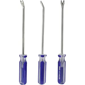 3 Tack Lifter Nail Puller, Elbow Head V Tip Nail Staple Rivet Tack Puller Screwdriver Tool, Length: 9.4"