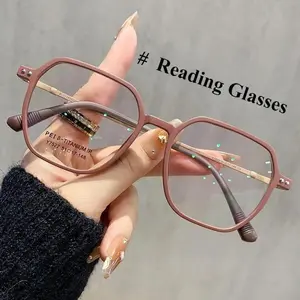 0 1.0 1.5 2.0 2.5 4.0 New Matte Anti Blue Light Presbyopia Glasses HD Large Frame Reading Glasses Hot Selling Reading Glasses