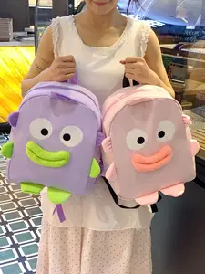 Cute Clownfish Cartoon Backpack, Smiley Face Bag, Large Capacity, Funny Student School Bag, Casual College Style, All Seasons, Versatile Leisure Bookbag
