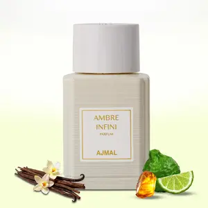 Ajmal Oud Marquis Ambre Infini Eau de Parfum 100ML / 3.4 Fl oz – Unisex Fragrance with Italian Bergamot & Pink Pepper