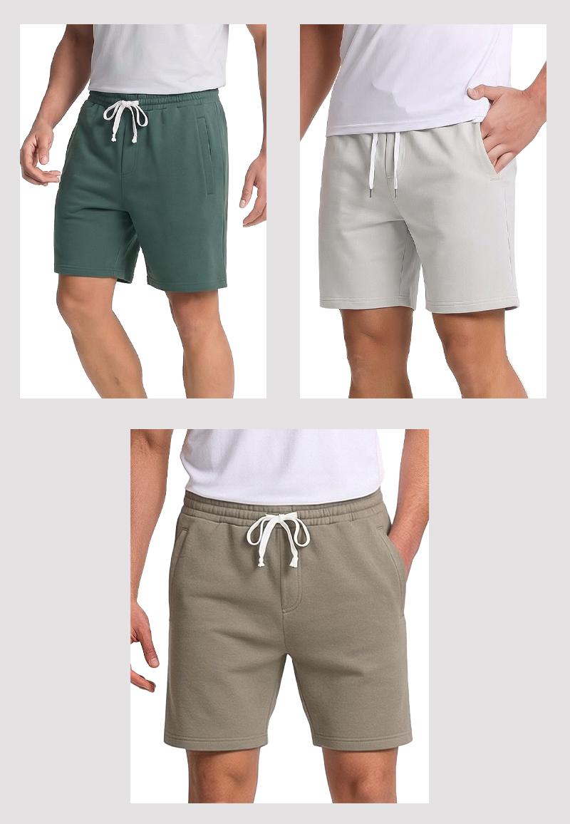 Pioneer Camp Sweat Shorts for Men 5 Inch Inseam Shorts Athletic Gym Workout Casual Cotton Shorts for Running Pajama Lounge