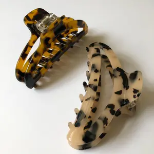 Tortoise Claw Clip (pack of 2), made from Cellulose Acetate, Durable and Beautiful, Great Addition to your Daily Hair Accessories