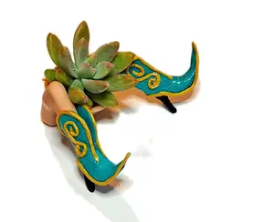 Cowboy Small Southwest Flowerpot, Plant Included, Made in USA