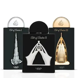 Art Of Arabia I, Art Of Arabia II & Art Of Arabia III Eau de Parfum Sprays 100ml (3.4 oz) by Lattafa (Bundle)