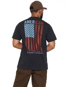 Thorogood Men's Boot Barn X American Strong Short Sleeve Graphic Work Shirt - Tg208392