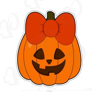 Girly Pumpkin Cookie Cutter