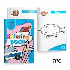 Children’s Coloring Books – Town Life, Home, School, Park, Supermarket Scenes, Cute Characters, Relaxing Art Time