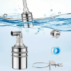 [Tools & Hardware] Automatic 304 Stainless Steel Float Valve,1/2" to 3/4" Auto Close Mini Float Valve,No Electricity Required,for Water Tank,Livestock Troughs,Pool,Fish Tank