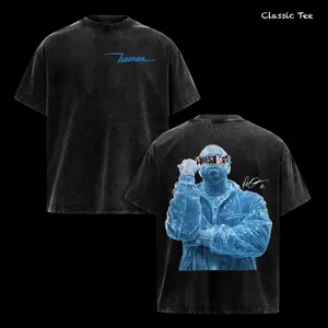 Drake Freeze The World Tee, The Iceman Vintage Shirt, 2026 Rap Album Inspired Streetwear, Blue Ice Graphic Back Print, Oversized Urban Fashion T-Shirt, Heavyweight Cotton Casual Outfit, Hip Hop Fan Gift for Men Women