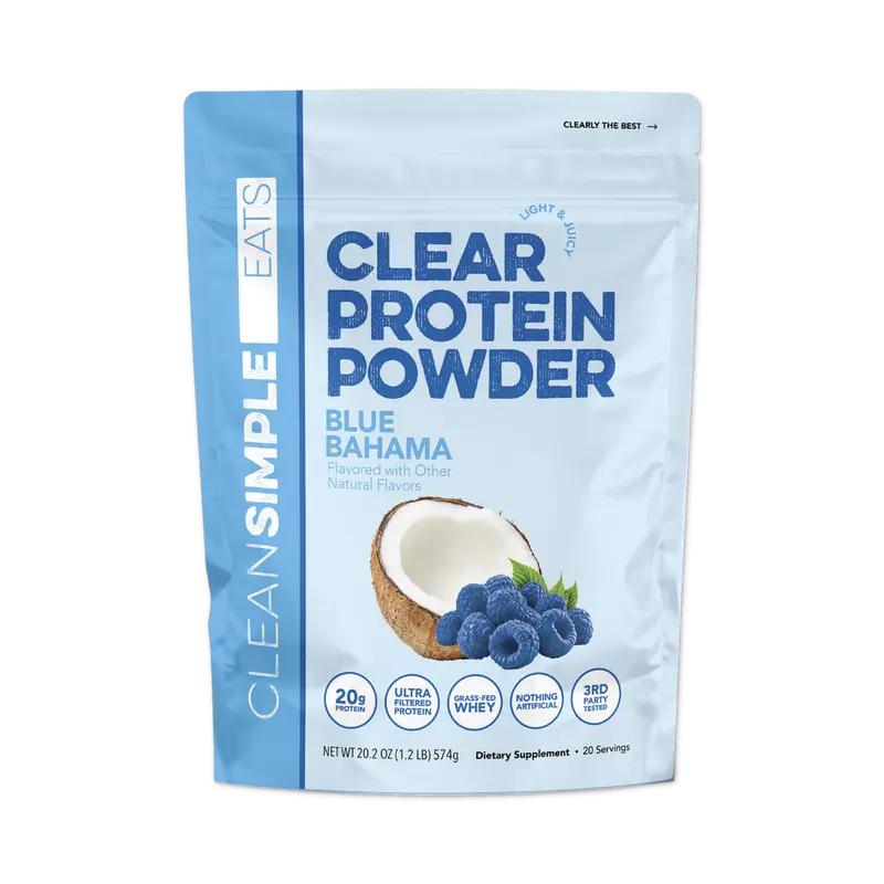 Clear Protein Powder: Blue Bahama