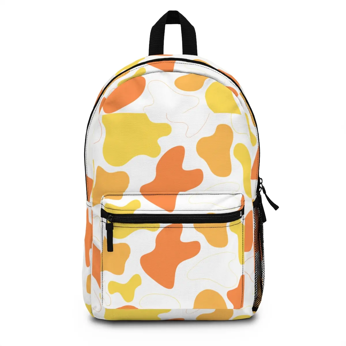 Orange Camouflage, Cow Print, Splatter Bag School Gift Idea Backpack