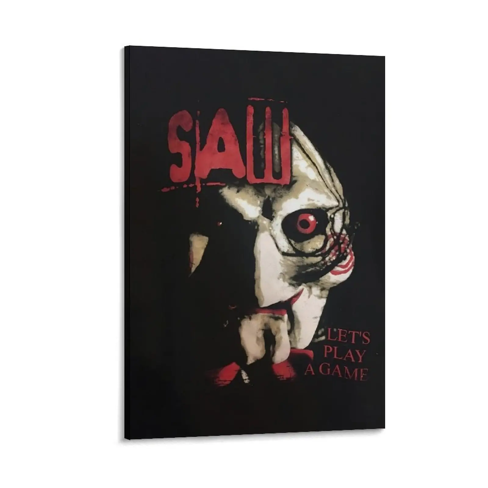 Saw Horror Movie Poster，This Poster's Macabre Design Elevates Bedroom Aesthetics.Suitable for Decoration Anywhere. Poster Canvas Wall Art For Bedroom Decor Bar Office Room Decor Gift