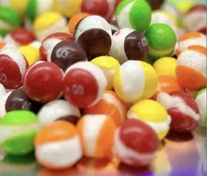 Freeze Dried Fruity Puffs 2 Pack: Delicious Dynamic Duo Sweet and Sour Crunchy Candy freeze dried candy - Airy Crunchy and Sweet Fruit Puffs with Fruity Flavors - 2 Candy Bag Mix