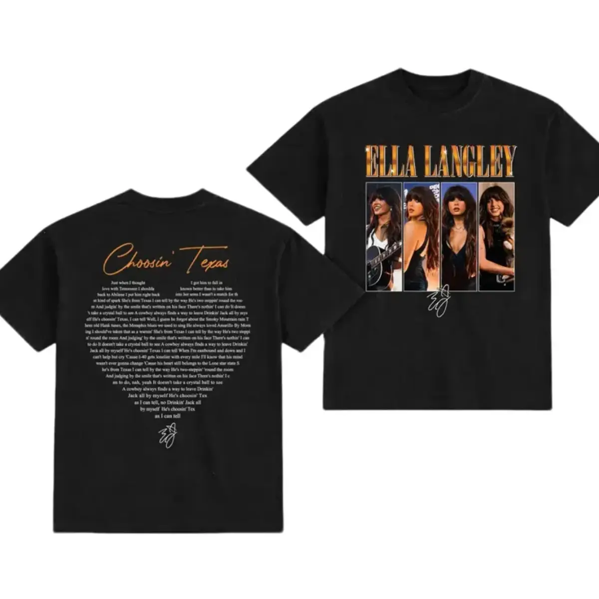 Retro Ella Langley T-shirt, New Album 2026 Shirt, Ella's Fella Shirt, Western Country Concert Shirt, Choosing Texas, Y2K Outfits
