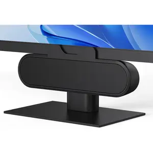 Computer Speakers for Desktop PC, USB  Speaker Bar with Clip-On, Wired Desk Speakers with HD Stereo Loud Sound, Laptop Speaker Mini Sound Bar, Easily Clamps to