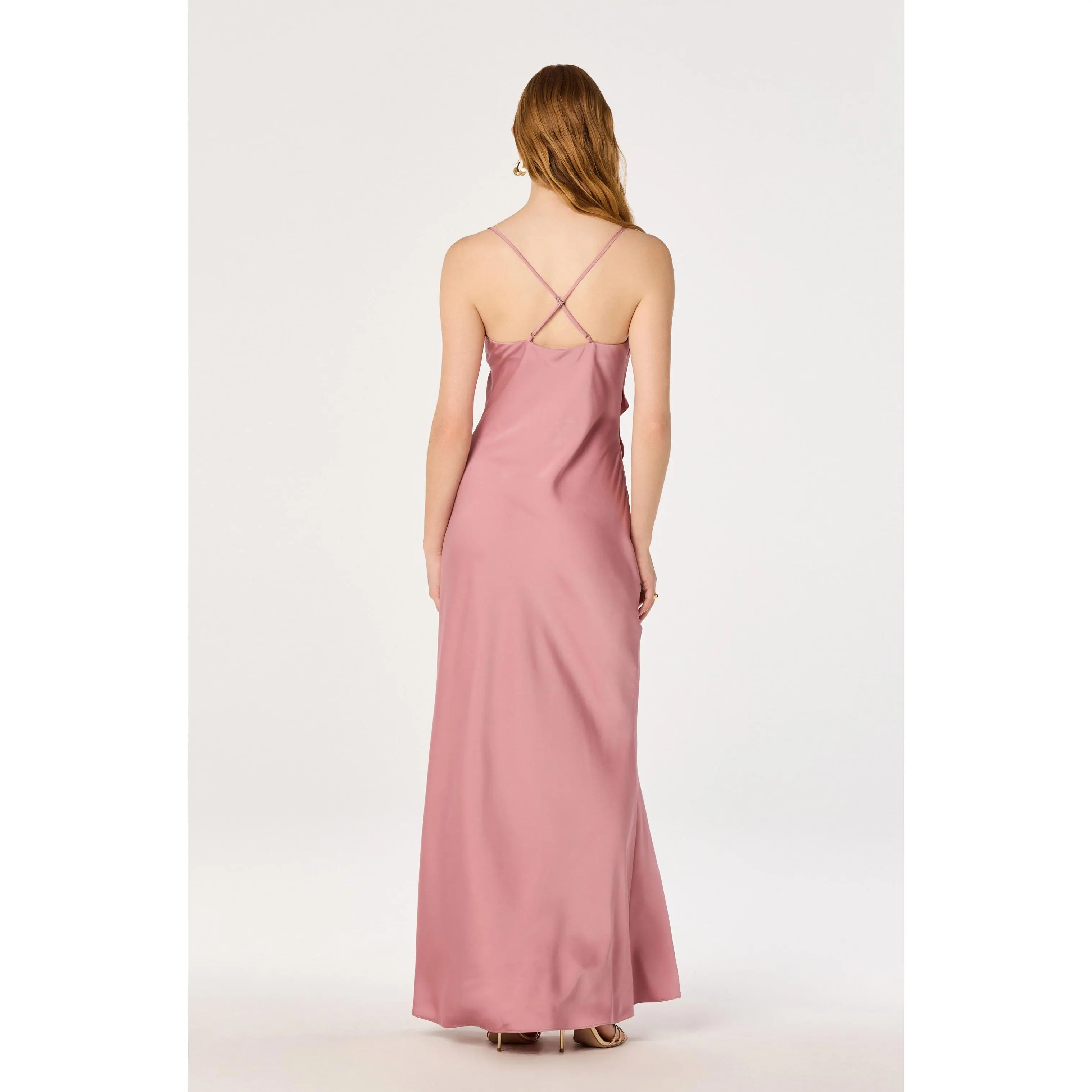 Adelina Satin Ruffle Maxi Dress - TikTok Shop Adelina Satin Ruffle Maxi Dress - TikTok Shop
