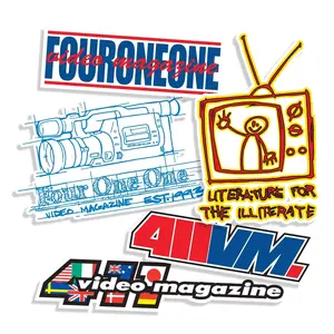 411VM Skateboard Sticker Logos 5-Pack Stickers