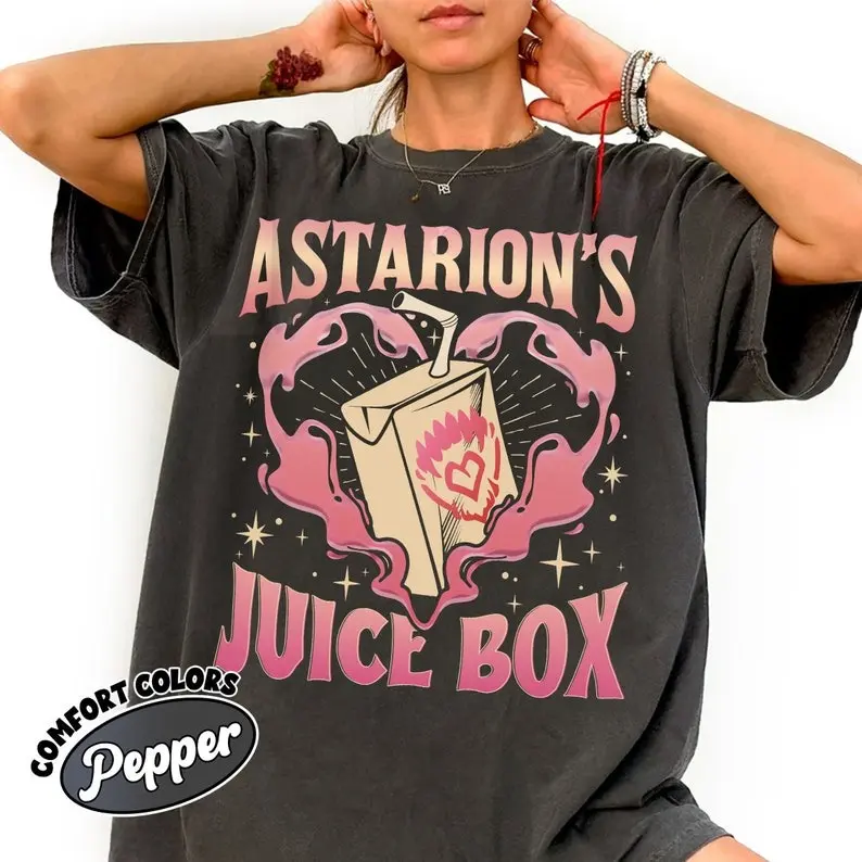 [Sale Up To 50%] Funny Astarion Game Fan Comfort Colors Shirt, Astarion BG3 Shirts, Astarion’s Juice Box BG3 T Shirt, High Elf Gaming Apparel, Dark Humor Tee, trendy shirt