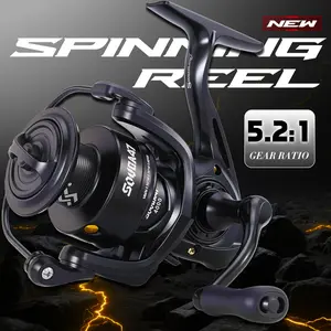 Sougayilang Fishing Reel  Left/Right Handle 5:2:1 Gear Ratio Fishing Reel Spincasting Trolling Fishing Reel Spinning Fishing Rreel