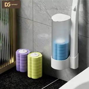 DGAPHRO Disposable Toilet Brush and Holder Set,Wall- Mounted Toilte Wand Kit with 18 Refills,Toilet Bowl Cleaner Brush for Deep Bathroom Bathtub Cleaning Maintenance.