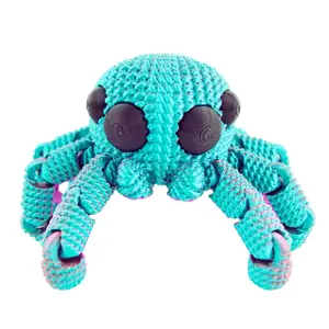 3D Printed Faux Crochet Spiders! Perfect for Fidgeting Fun!