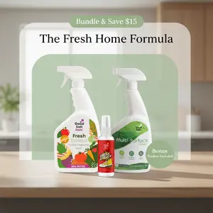 Fresh Home Formula Bundle | Multi-Surface Cleaner + Fruit & Veggie Wash | Non-Toxic Everyday Cleaning System + Free Gift