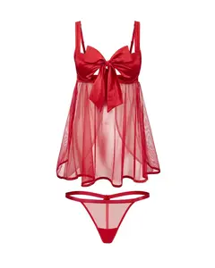 Bessima B1 Dark Red Plus Lingerie